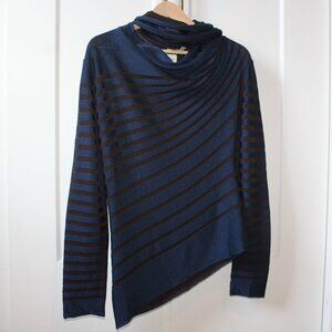 Jean Paul Gaultier Long Sleeve Knit Striped Blouse
